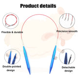 Weabetfu 60pcs Interchangeable Circular Knitting Needles Set with Case 13 Pairs of Aluminum Circular Knitting Needle for Handmade DIY Knitting with Knitting Accessories,(2.75mm-10mm) Weabetfu