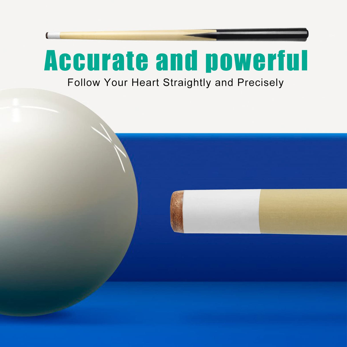 VANLAN Billiard House Cue Sticks Pool Cues 2-Piece 36 Inches Billiard Tips 13mm House Bar Billiard Cue Sticks Hardwood Cues Set of 2 (36" Set of 2) VANLAN