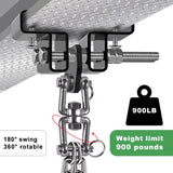 Dolibest Heavy Bag Mount, Punching Bag Hanger, I Beam Hanger, Heavy Bag Hanger for Punching Bag Accessories, Punching Bag Bracket, Beam Hanger with Swivel Hook, Ceiling Mount for Boxing Bag Dolibest