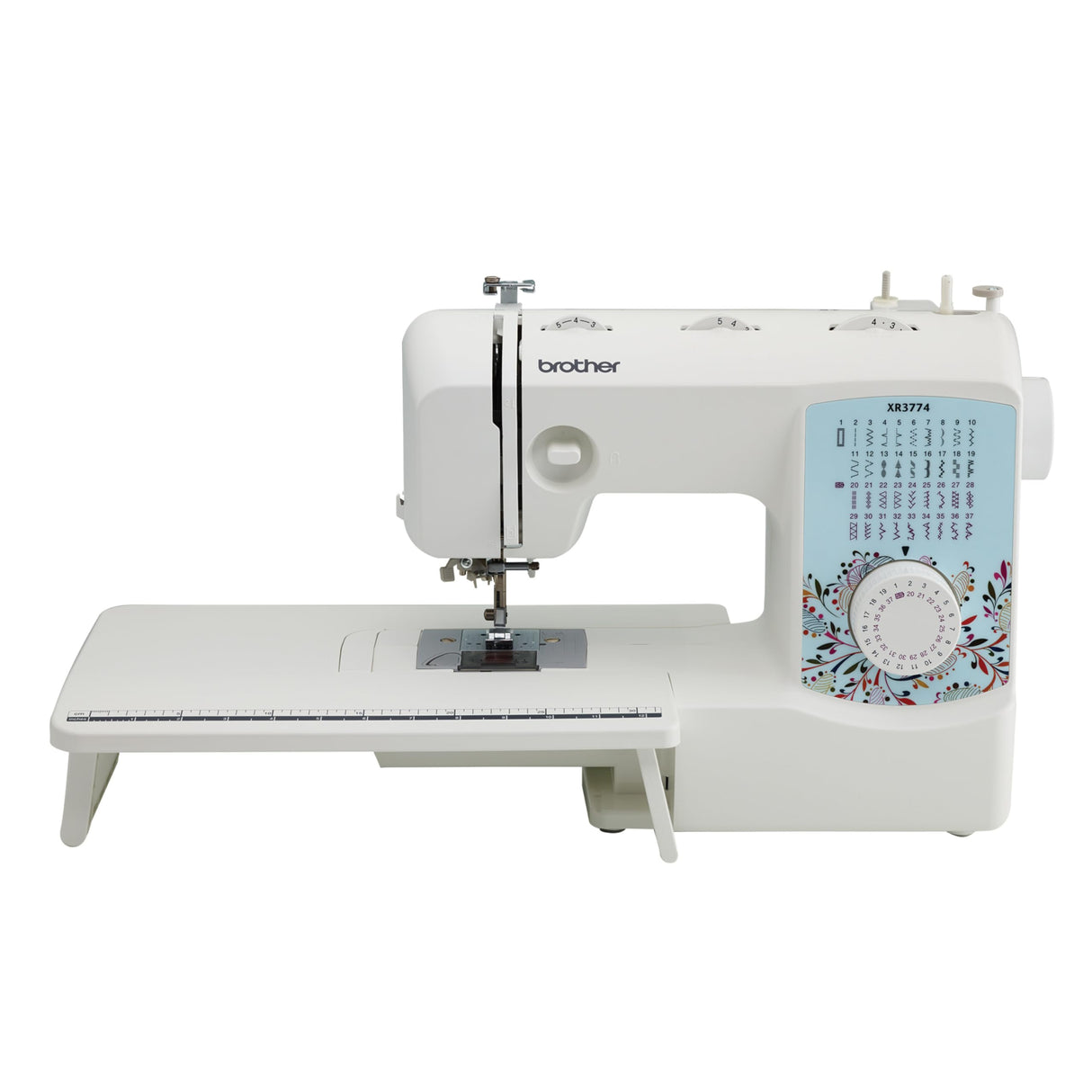 Brother Sewing and Quilting Machine, XR3774, 37 Built-in Stitches, Wide Table, 8 Included Sewing Feet Brother