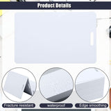 100 Pcs White PVC Cards with Slot Punch on Short Side Vertical Slot Punch Card Blank Credit Cards Plastic Photo ID Card Graphic Quality PVC Cards for Business Office, Standard CR80 30Mil Size Tinlade