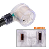 Miady 25ft 50AMP Welder Extension Cord, 8 Gauge Heavy Duty Industrial NEMA 6-50 Welding Machine Cord with Lighted End, ETL Approved Miady