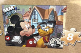 Disney Mickey Mouse 5 Wood Jigsaw Puzzles in Wood Storage Box Disney