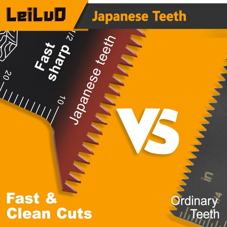 LEILUO 116 Pcs Multitool Blade Kits Cutting and Sandpaper Oscillating Tool Accessories Universal Oscillating Saw Blades with Storage Bag Compatible with DeWalt Makita Dremel and More LEILUO