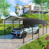 HEYTOWN Metal Carport 13 * 20 FT Heavy Duty Carport Canopy with Galvanized Steel Roof Multi-Use Shelter Outdoor Portable Garage for Car, Boat, Pickup and Tractor HEYTOWN