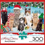 Buffalo Games - Meowy Christmas - 300 Piece Jigsaw Puzzle for Adults -Challenging Puzzle Perfect for Game Nights - Finished Size is 21.25 x 15.00 Buffalo Games