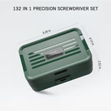 YOYSUN Mini Precision Screwdriver Set with Color-coded Identification, 132 in 1 Micro Magnetic Repair Tool Kits with Storage Box, 108 Bits,Small Manual Screw Driver Toolkits for iPhone/Mac/iPad/Table YOYSUN