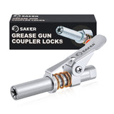 Saker Grease Gun Coupler,Compatible with All Grease Guns 1/8" NPT Fittings（Suitable for diameters Greater Than 14mm,Upgrade to 14000 PSI Saker