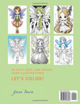 Fairy Coloring Book (Fantasy Coloring Book Series) WoodArtSupply