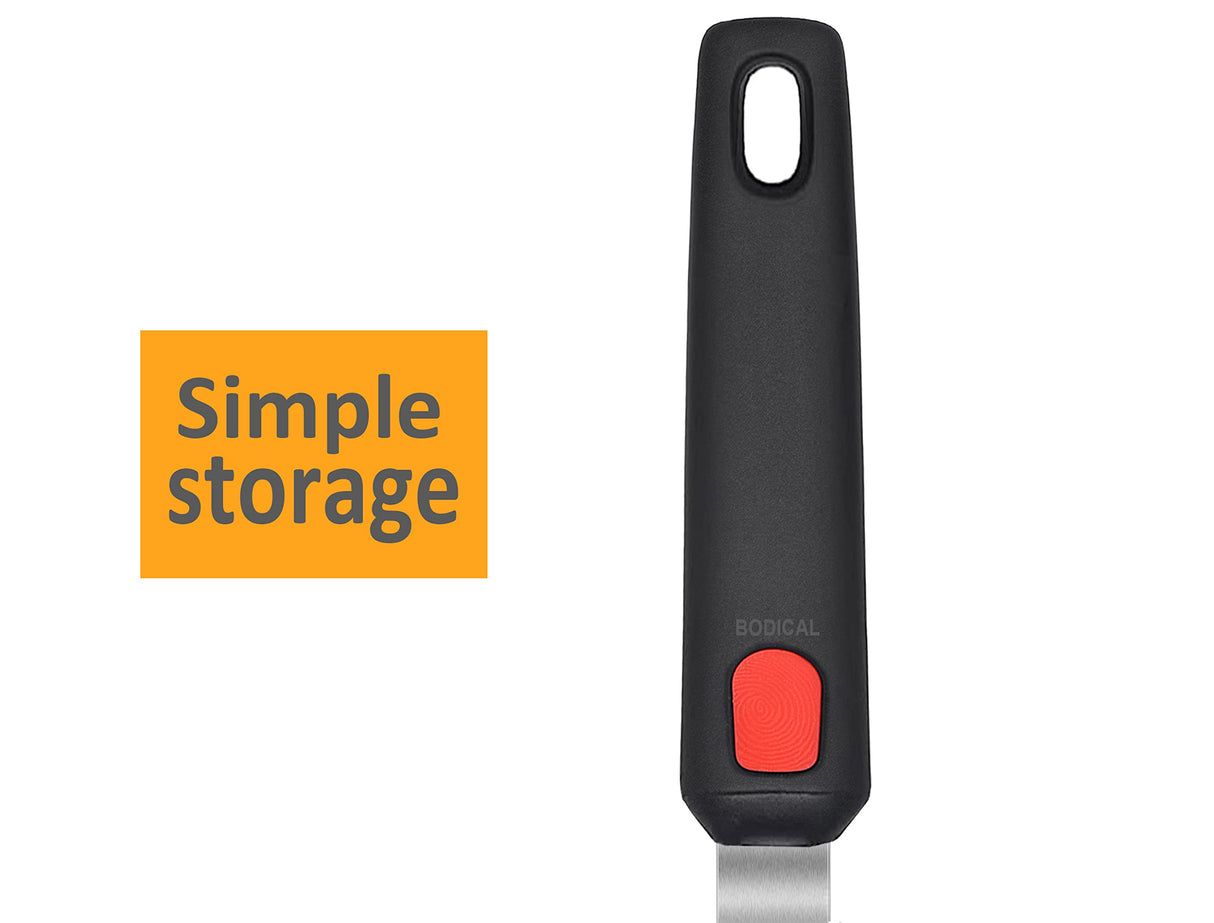 2 Pack Flexible Silicone Spatula Turner, 600°F Heat Resistant Silicone Spatula Set for Nonstick Cookware, Kitchen Silicone Cooking Utensil Set for Egg Pancake Flipper/Heat Resistant Silicone Grip BodiCal