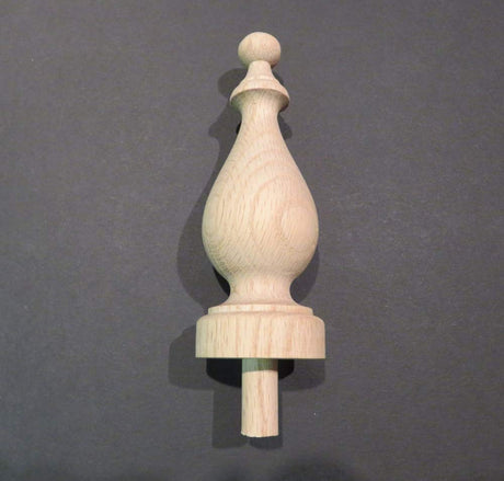 The Grand Finial Oak Wood Finial 5 1/16" Tall #27 (Oak) for Clocks, Beds, Craft Projects The Grand Finial