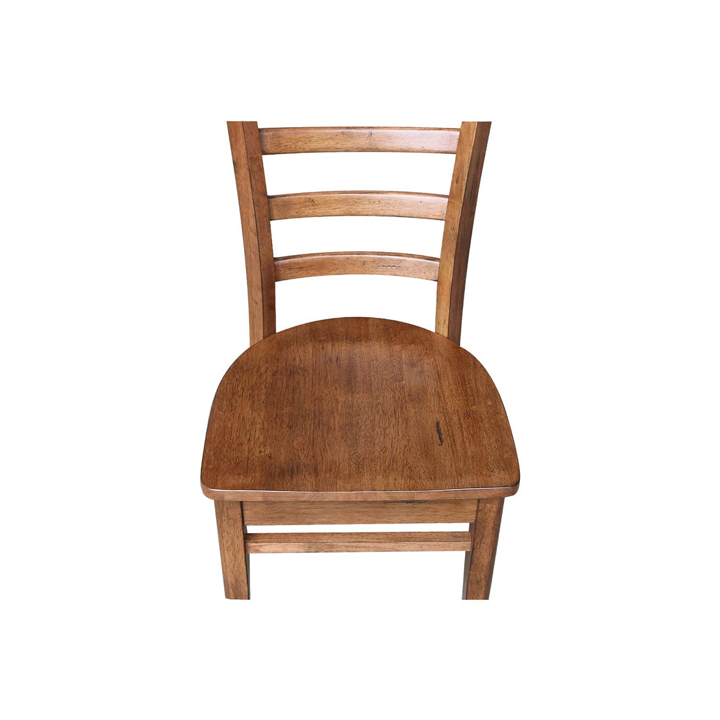 IC International Concepts Emily Side Chairs, Dining Height, Brown - WoodArtSupply