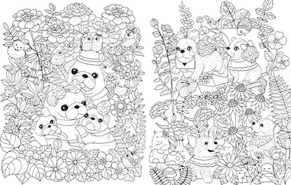 A Million Puppies: Paw-some Pooches to Color (A Million Creatures to Color)