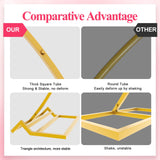 Wokceer Wedding Arch 7.2FT Round Backdrop Stand Gold Metal Circle Backdrop Stand Circle Balloon Arch Stand Frame for Birthday Party Bridal Shower Anniversary Ceremony Candy Tables Celebration Wokceer