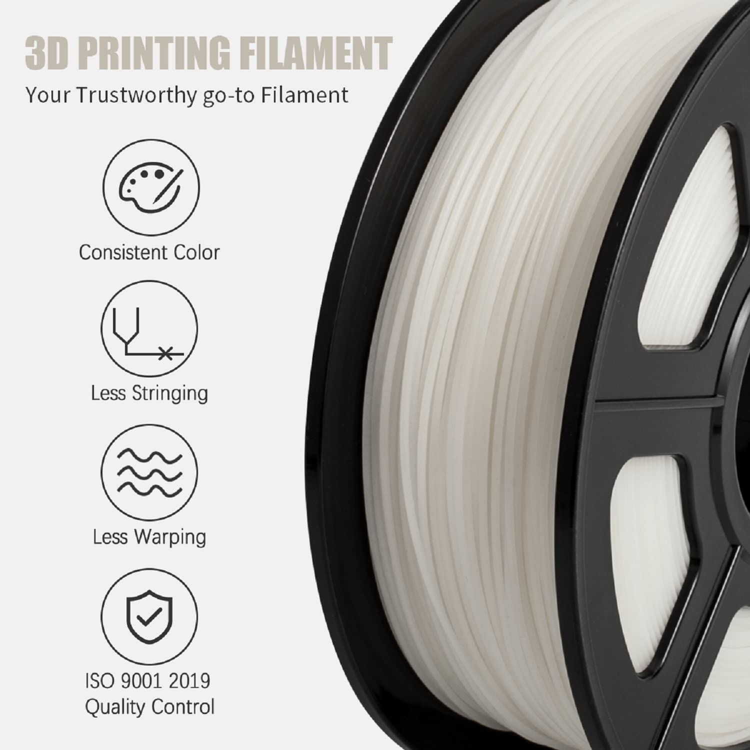 Everyglow 3D Printer Filament Luminous Filament Glow in Dark Filament 1.75mm Galaxy Blue 1kg Spool pla Filament - WoodArtSupply