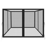 Homegroove Replacement Mosquito Netting for 10x12ft Gazebo, Universal Mosquito Netting for Patio Garden Yard, 4-Panel Outdoor Mesh Netting Screen with Zipper, Upgraded Flame Retardant Material Black homegroove