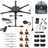 QWinOut Six-Axle 550mm Hexacopter DIY Drone Kit UAV Aircraft with PXI Flight Control GPS FLYSKY FS-i6 Remote Control 9443 Propeller (Full kit with battery) QWinOut