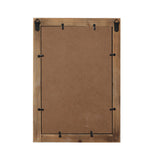 Sintosin Rustic Small Window Pane Mirror Wall Decor 11 x 16 inches, Hanging Distressed White Farmhouse Rectangle Wood Frame Mirror, Handmade Decorative Window Mirrors for Living Room Christmas Sintosin