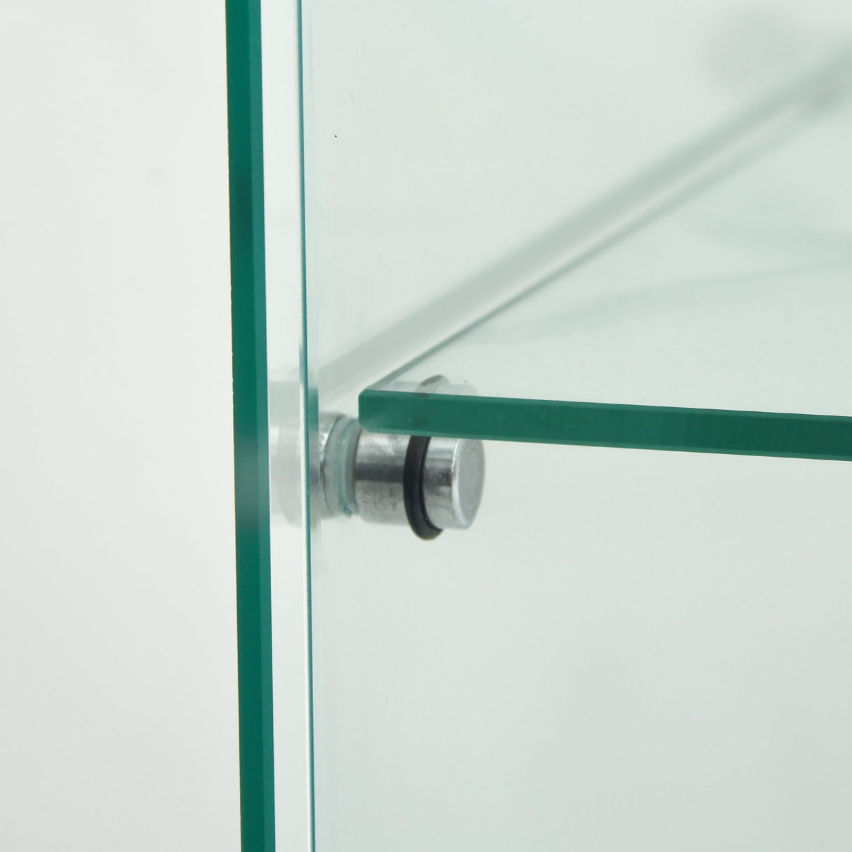 LED Lights Glass Display Cabinet 4 Shelves with 2 Doors, Curio Cabinets Quick-Install Style Glass Floor Standing Cabinet Bookshelf for Living Room Bedroom Office Kootlena