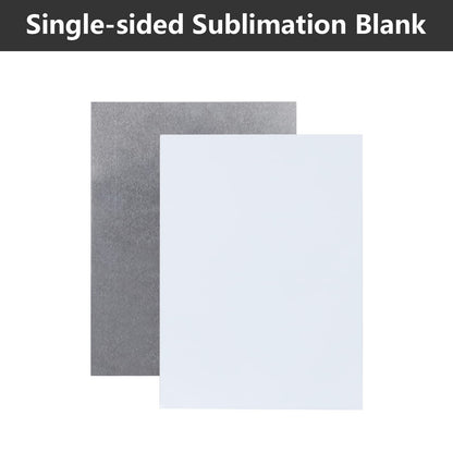 16 Pcs Sublimation Metal Blanks 6" X 8" X 0.4mm Inch Aluminum Sublimation Photo Blanks Aluminum Photo Sign Blank Metal Photo Blanks Photo Sign for Sublimation Printing Decor, DIY (White)