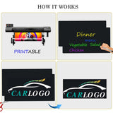 OUCPC Black Blank Car Magnets with 40 mils, 1 Pack 17” x 12” Car Magnets and Decals, Rounded Corners Car Door Magnets, Magnet for Car to Advertise Business, Prevent Car Scratches & Dents OUCPC