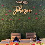 Personalized Large Wedding Wooden Name Sign - Customize with Couples Last Name - 5 Sizes 12,18, 24, 30, 36 inches wide– with MR & MRS, Wedding Generic