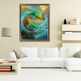 MMAHD 5D DIY Diamond Art Painting Kits for Adults Full,Fish Full Drill Embroidery Paintings Rhinestone Pasted DIY Painting Cross Stitch Arts Crafts for Home Wall Decor 15.8×19.8Inches. MMAHD