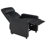 Coaster Home Furnishings - Toohey - Leatherette Upholstered Push Back Recliner Chair with Plush Headrests, Padded Armrests, and Pocket Coil Cushions - Living Room - 30-Inch - Black - 600181 Coaster Fine Furniture