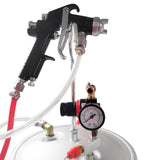 2 1/2 Gallon 10L High Pressure Pot Air Paint Spray Gun, Pressure Tank with Spray Gun and 13-Feet Dual Hose Industrial Painting Painter YaeTek