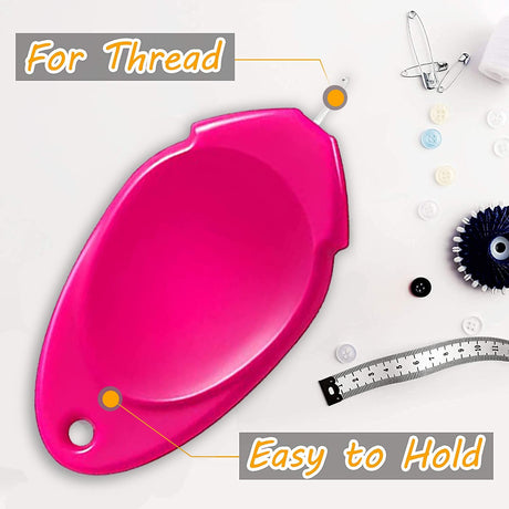 Needle Threaders, TOOVREN Needle Threader Tool, Needle Threaders for Hand Sewing with Clear Box, Simple Needle Threader Great for Needle Work, Sewing Machine, Embroidery, Cross-Stitch, 5 Colors Random TOOVREN