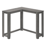 Monarch Specialties 3658 Accent Table, Console, Entryway, Narrow, Corner, Living Room, Bedroom, Laminate, Grey, Contemporary, Modern Table-36, 35.5" L x 35.5" W x 32" H Monarch Specialties