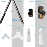 KingKara Canopy Bed Netting Stainless Steel Frame/Post Full/Queen Size KingKara