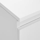 Yaheetech Nightstand with 3 Drawers, Wooden Bedside Table with Storage, Small Bedside Storage Cabinet Unit with Sturdy Base for Bedroom/Small Space, White Yaheetech