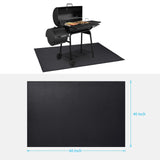 Large Under Grill Mat 60 ×40 Inch for Outdoor Charcoal, Smokers, Gas Grills, Deck and Patio Protective Mats, Fireproof Grill Pads, Indoor Fireplace Mat Prevents Ember Damage Wood Floor Cvtayn