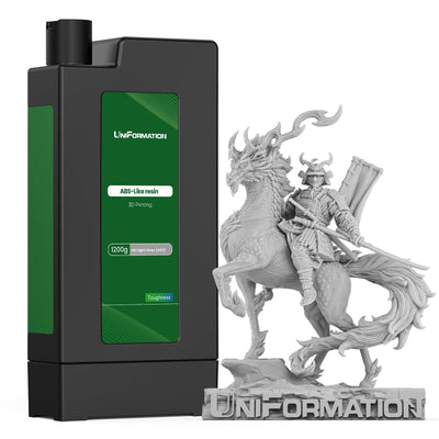 Boxed HD ABS-Like Resin Hard Tough 3D Printer Resin Photopolymer UV Curing 3D Resin Liquid with High Precision Suit for GK3 Ultra SLA/LCD/DLP Printing Functional Mechanical Print HD Light Gray 3.6KG