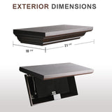 JOLLYMER Concealment Gun Shelf with Hidden Trap Door with RFID Lock JOLLYMER