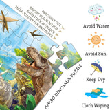 Dinosaur Jigsaw Puzzle for Kids Age 3-5 4-8 Year Old, 35 Piece Jumbo Toddler Floor Puzzle for Kid Boy Girl Learning Educational Toy Gift Box MyReiDo