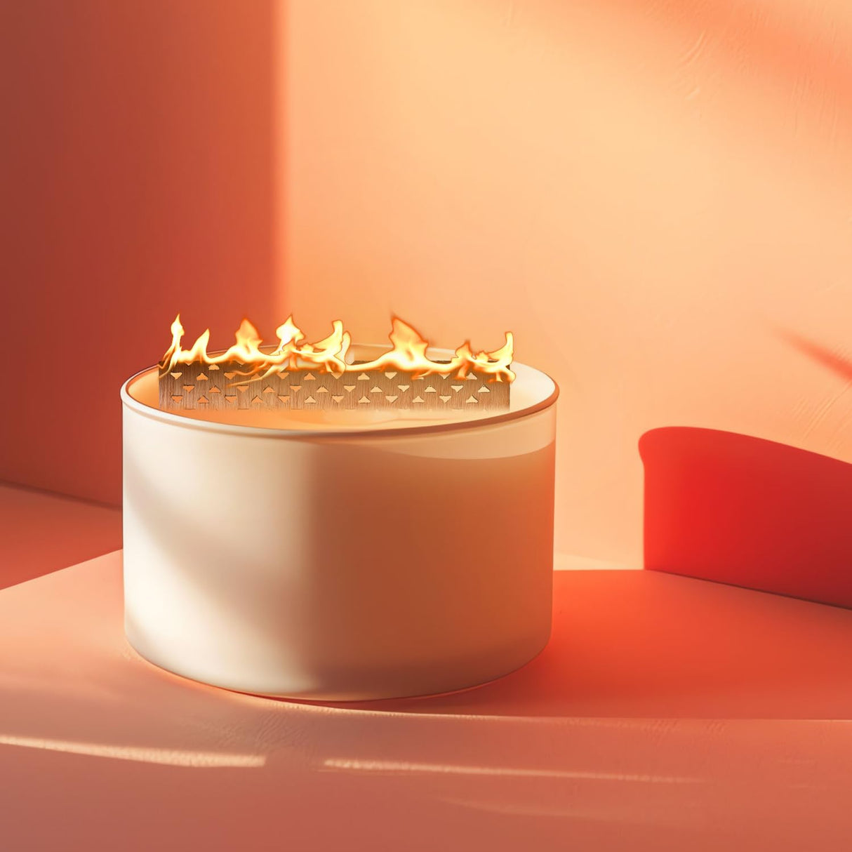 6pcs Wooden Candle Wicks, 2.36x2.76in Premium Wooden Wicks for Candles Making with 12pcs Bases Hollow Triangle Design Wood Candle Wicks Perfect DIY Candlemaking Supplies Gosknor