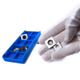 TJATSE 15 x15 x2.5mm-R150 Carbide Inserts Cutter Knives for Spiral Helical Cutterhead Woodworking, Fit for JET Dewalt DW735 WUDAHUA Various Spiral TJATSE