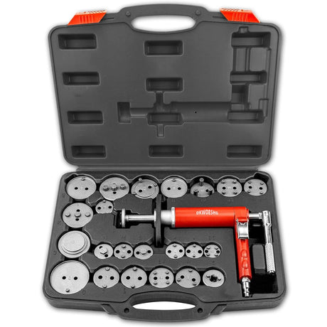 DKwoeshg Pneumatic Brake Caliper Compression Tool Kit, Air Operated Disc Brake Piston Wind Back Rewind Tool Set for Automotive Maintenance and Repair DKwoeshg