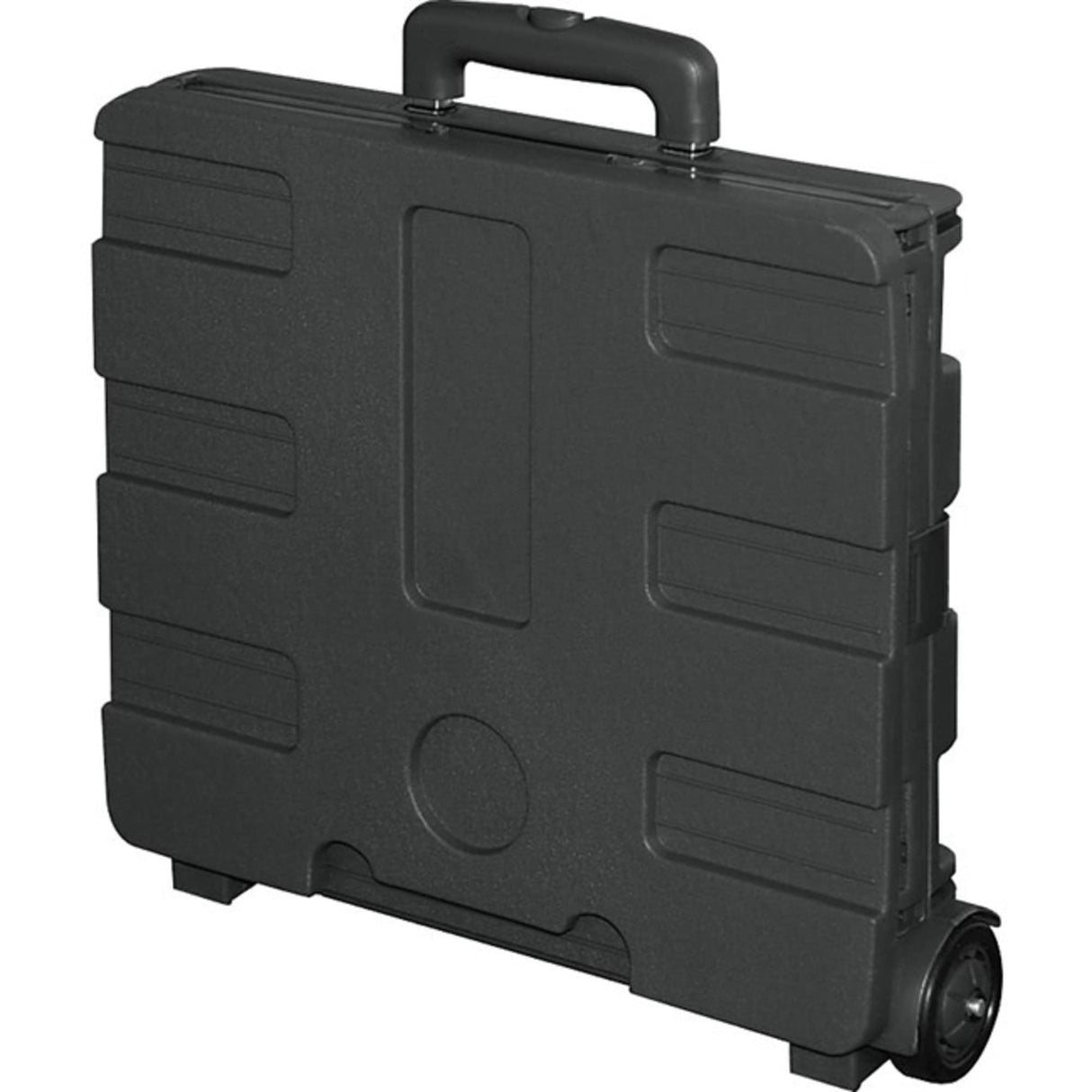 Office Depot Mobile Folding Cart With Lid, 16in.H x 18in.W x 15in.D, Black, 50801 Office Depot