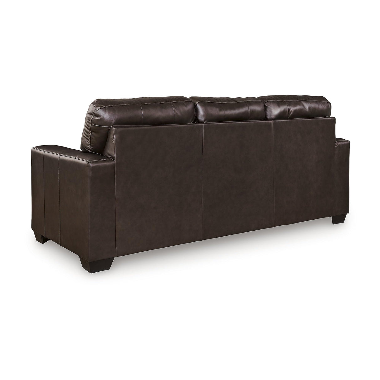 Signature Design by Ashley Santorine Transitional Tufted Leather Match Sofa, Dark Brown Signature Design by Ashley