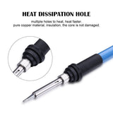 Soldering Iron Kit Electronics - FEITA Adjustable Temperature Solder Iron AC110V 60W with 5Pcs Different Solder Tips, Soldering Stand, Solder Wire for Variously Electronic Repair FEITA