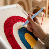 2 Pack Adjustable Embroidery Punch Needle Pen Tool, Felting Threader Needle for Embroidery Rug DIY Handmade Art Crafts Stitching Applique Embellishment WYBG