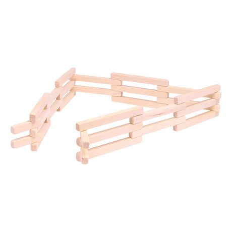 AmishToyBox.com Wooden Folding Corral Fence Toy, 68" Long AmishToyBox.com
