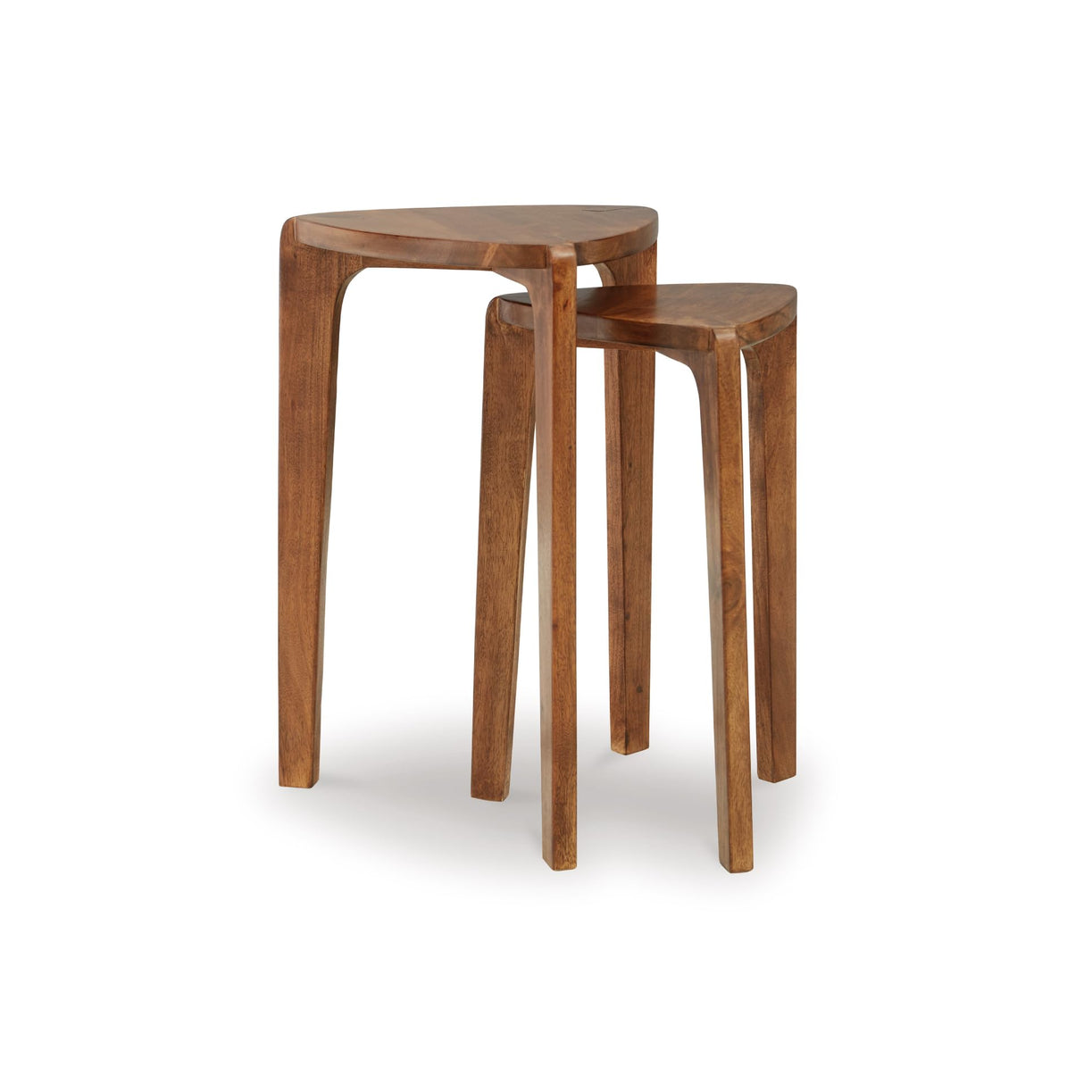 Signature Design by Ashley Brynnleigh Contemporary Nesting Accent Table, Set of 2, Light Brown Signature Design by Ashley