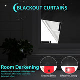 100% Portable Blackout Curtains - (157" x 59") Blackout Shades Cut to Size, Black Out Blinds for Window with Strong Hook & Loop Tabs, Travel Temporary Blackout Blinds for Nursery, Bedroom & Car BCJJ