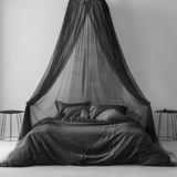 Mosquito Net Bed Canopy for Girls,King Canopy Bed Curtains Full Queen Size from Ceiling,Dome Mosquito Netting Bed Tent Twin Girls Princess Canopy Bed Black Decor for Baby Crib,Kid Bed and Adult Beds