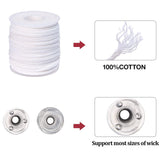 pice QPZ 200 ft Braided Candle Wicks 100% Cotton 21 PLY for Candle Pillars in 1 3/4 inch Dia, for Paraffin Wax Soy Beeswax Candle Making, Sold Separately 200 PCS Candle Wick Sustainer Tabs Metal 14mm pice