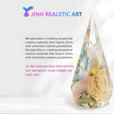 JINH Epoxy Resin 2 Gallon, Upgraded Crystal Clear Epoxy Kit UV Resistant No Bubble Self Leveling, 1 Gallon Resin and 1 Gallon Hardener Kit for DIY Art, Jewelry, Resin Art, Molds, Countertops JINH